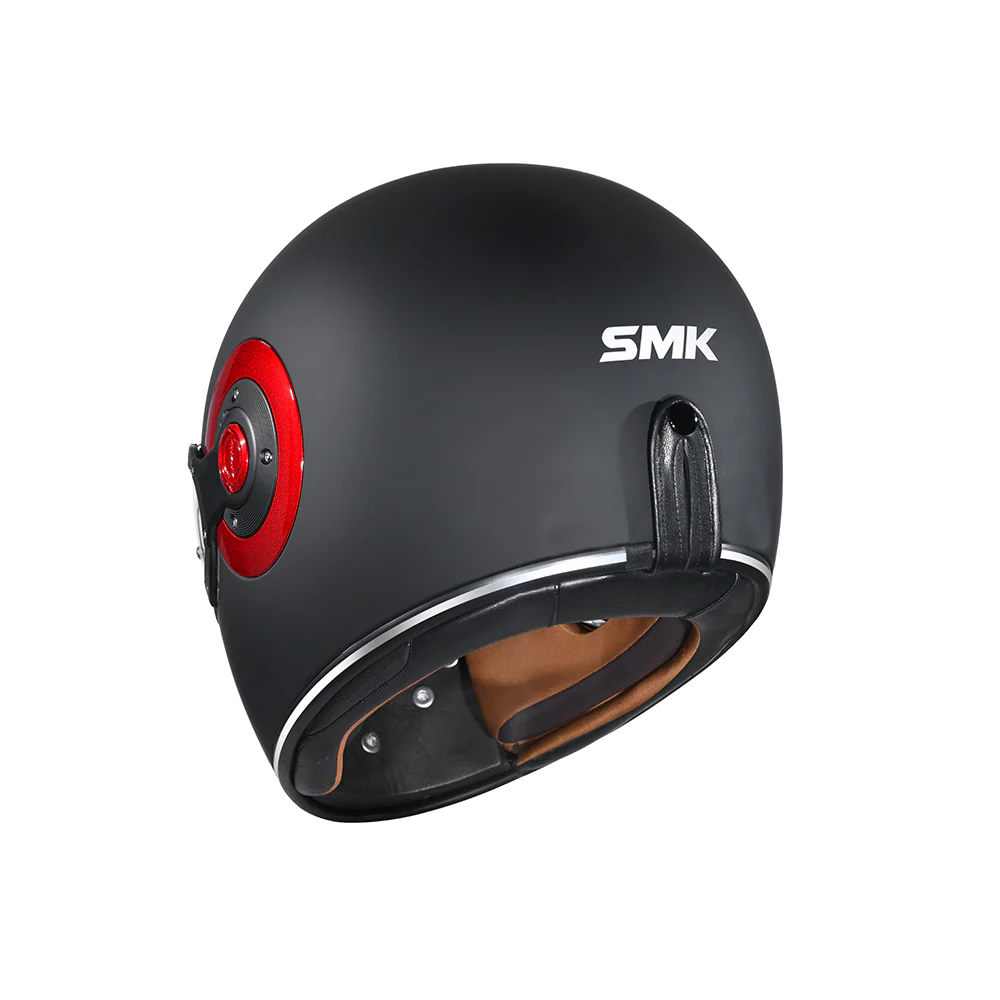 Retro Solid - Motorcycle Riding Helmet (Matt Black) - Image 3