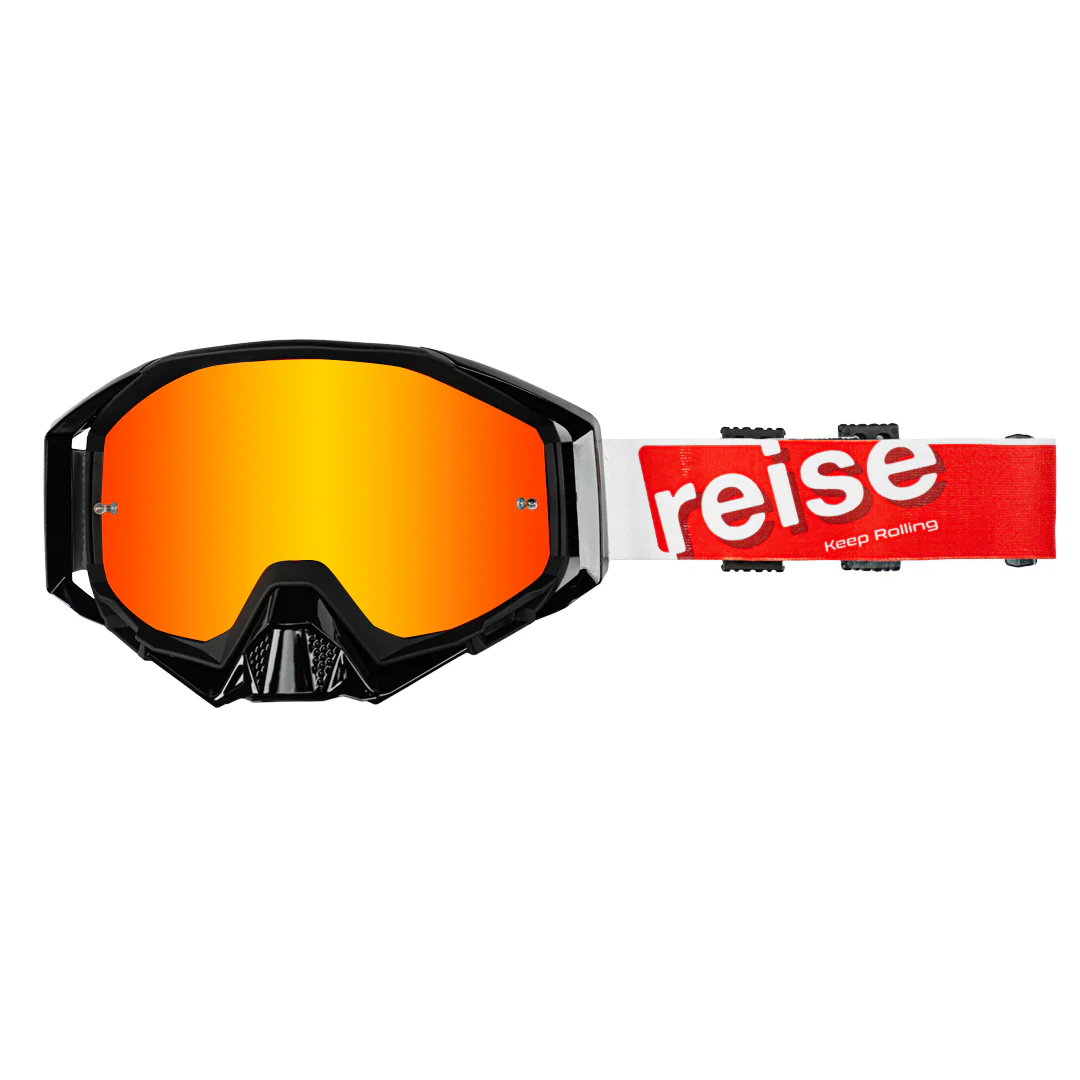 Revver (Revo) - Anti Fog & Anti Scratch MX Goggles (Red)