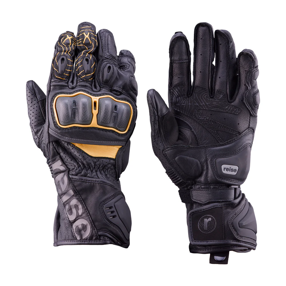Rhodes - Full Gauntlet Touring Gloves (Orange) - Image 7