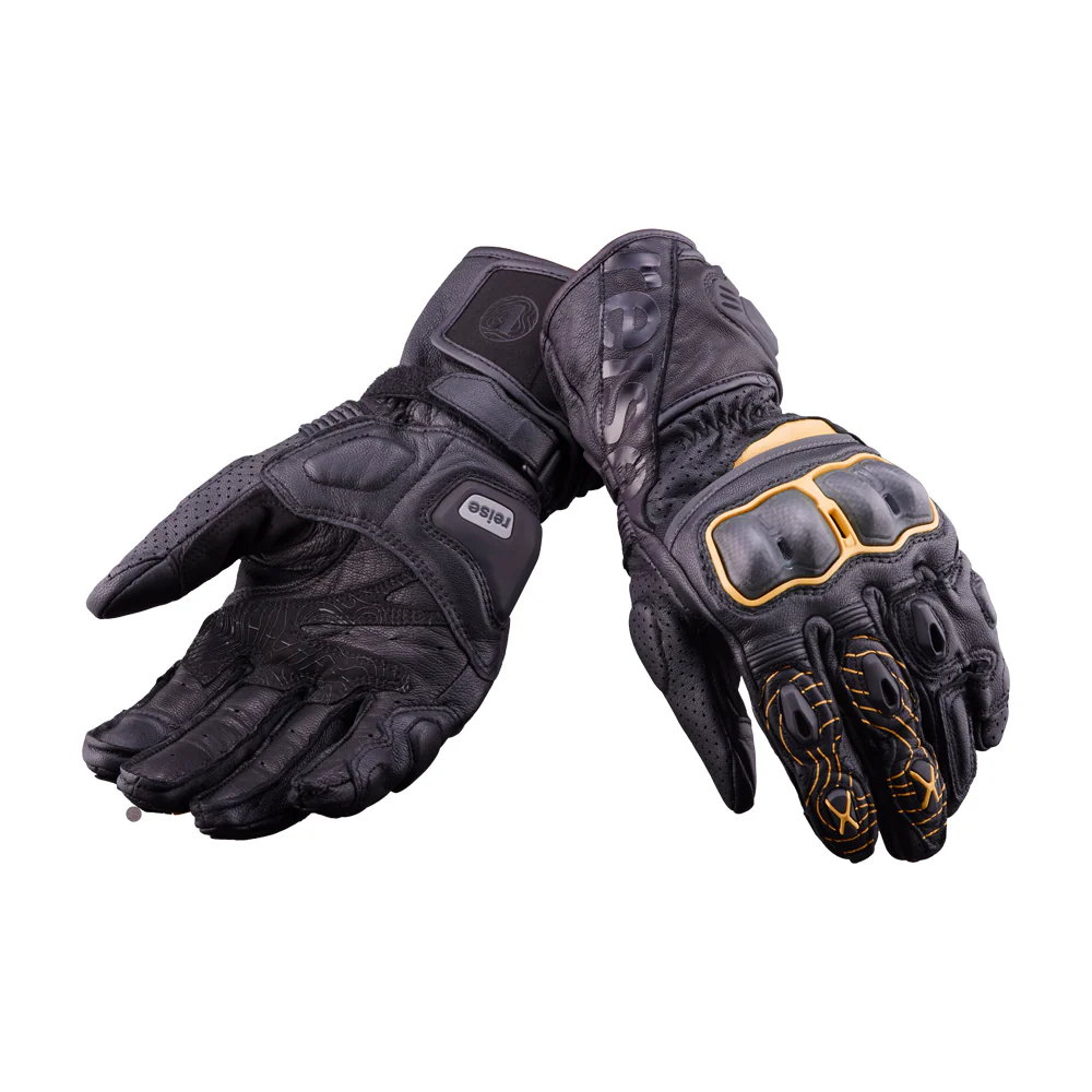 Rhodes - Full Gauntlet Touring Gloves (Orange) - Image 9