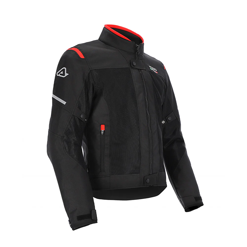Ruby - All Weather Sport Riding Jacket (Black/Red) - Image 3