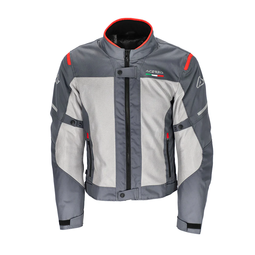 Ruby - All Weather Sport Riding Jacket (Grey/Red)