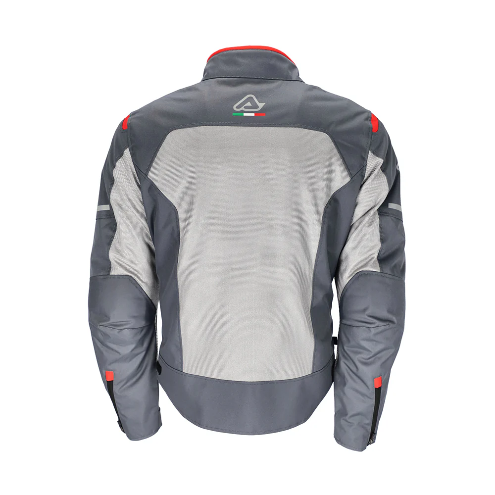 Ruby - All Weather Sport Riding Jacket (Grey/Red) - Image 2
