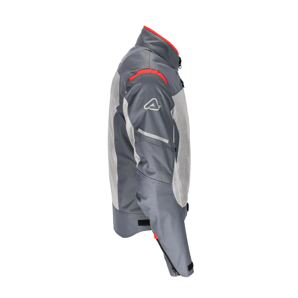 Ruby - All Weather Sport Riding Jacket (Grey/Red) - Image 4