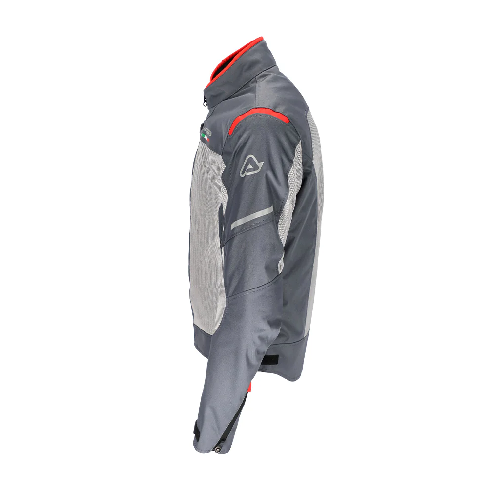 Ruby - All Weather Sport Riding Jacket (Grey/Red) - Image 5