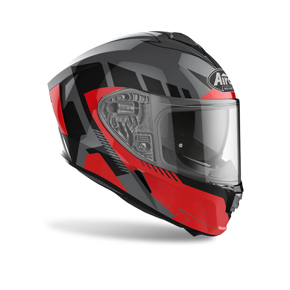 Spark Rise - Motorcycle Riding Helmet (Gloss Red) - Image 2