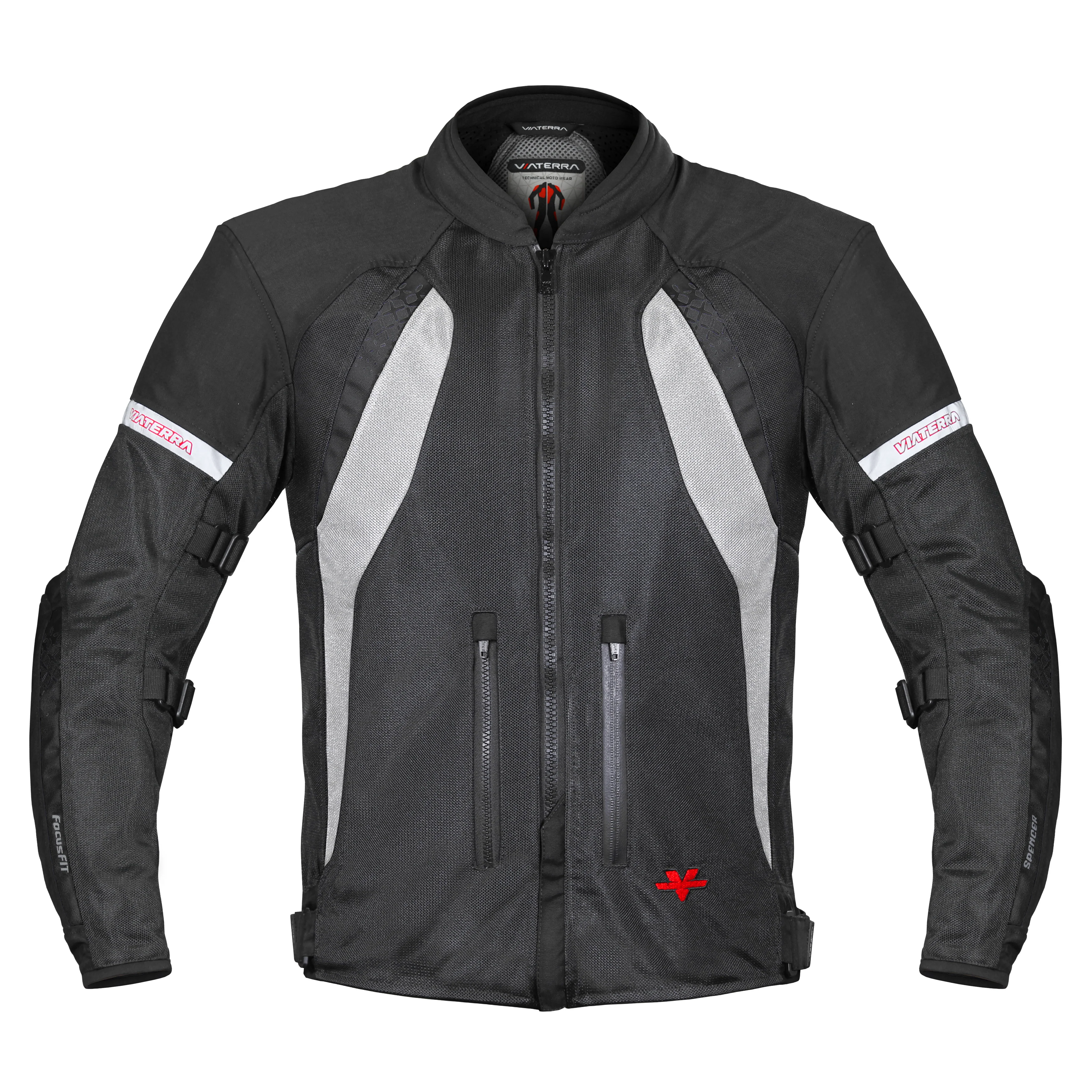 Spencer - Street Mesh Motorcycle Riding Jacket (Black)