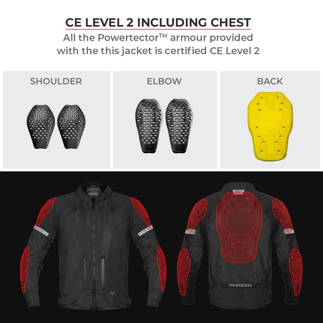 Spencer - Street Mesh Motorcycle Riding Jacket (Orange) - Image 12