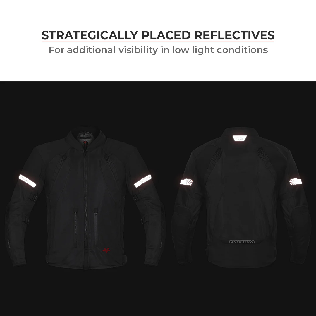 Spencer - Street Mesh Motorcycle Riding Jacket (Orange) - Image 15