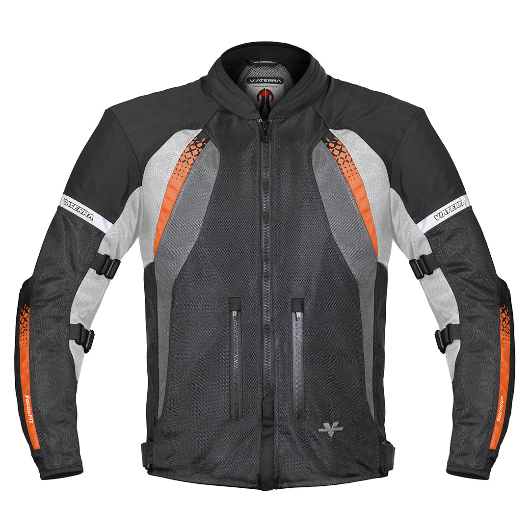 Spencer - Street Mesh Motorcycle Riding Jacket (Orange) - Image 17