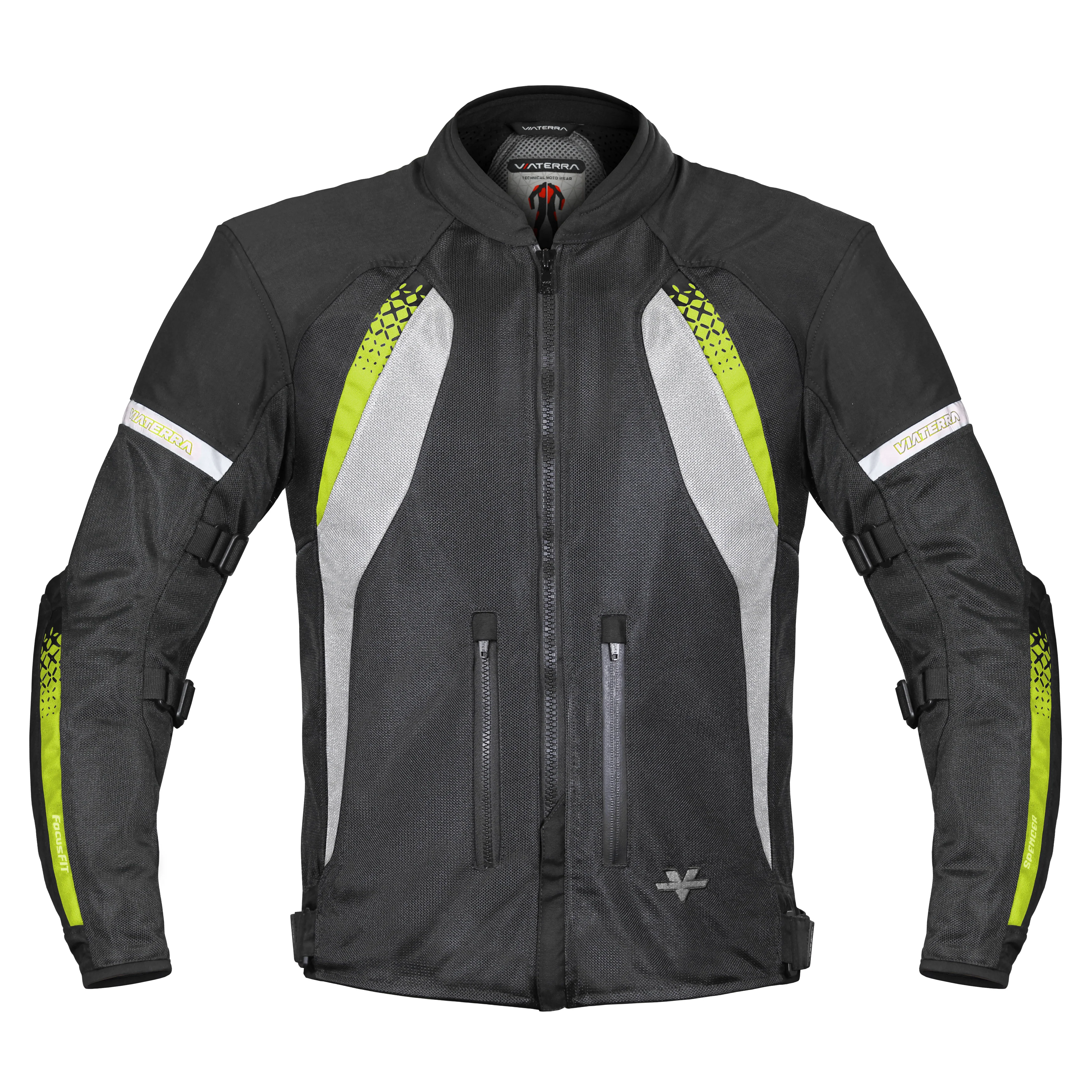 Spencer - Street Mesh Motorcycle Riding Jacket (Green)