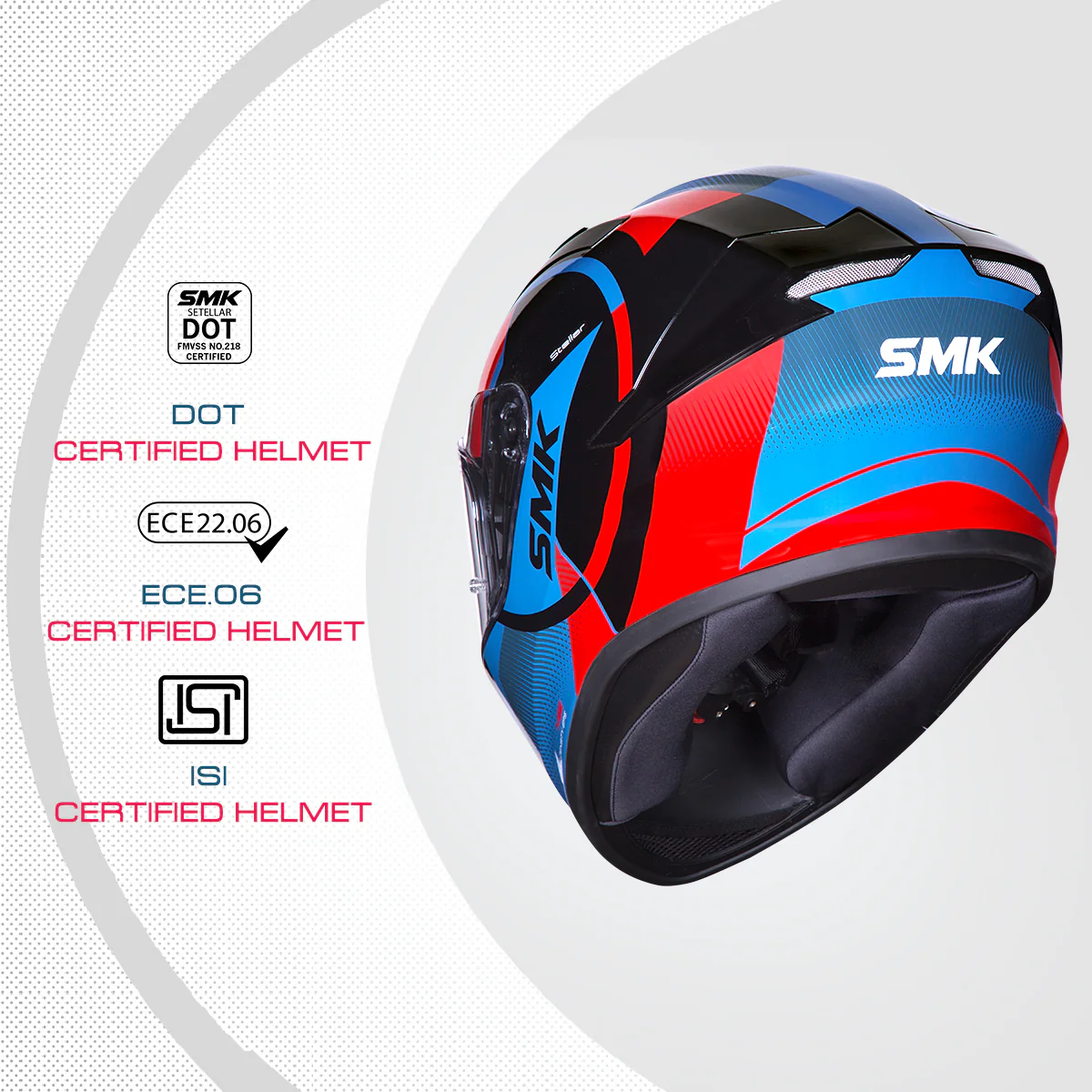 Stellar Faro GL236 - Motorcycle Riding Helmet (Gloss Black) - Image 8