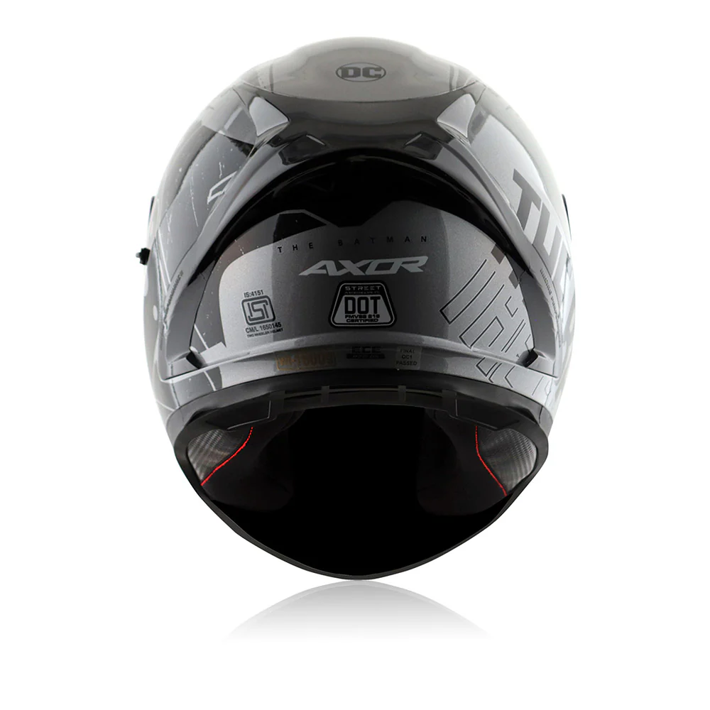 Street DC Batman - Motorcycle Riding Helmet (Anthracite/Black) - Image 3