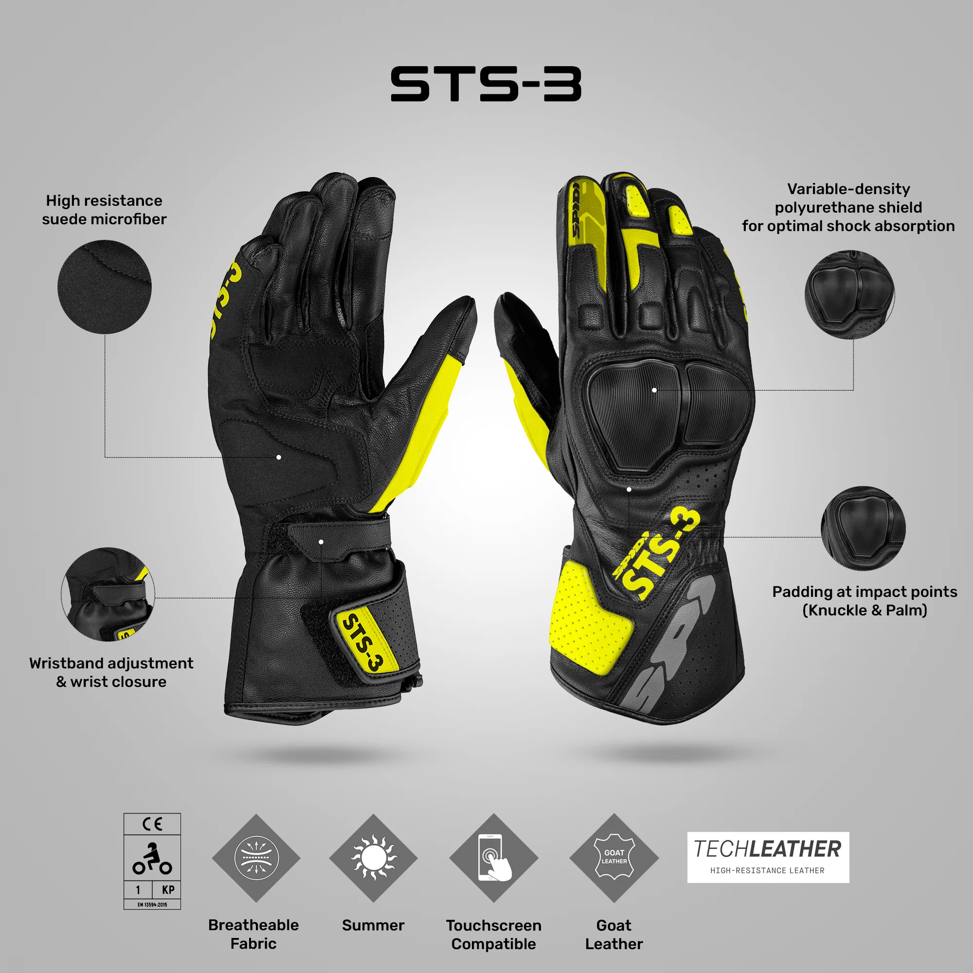 STS 3 - Full Gauntlet Leather Gloves - Image 16