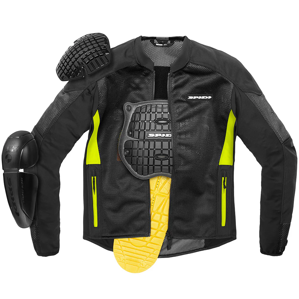 Super Net - Summer Riding Jacket (Black/Yellow) - Image 3