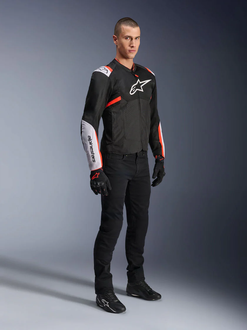 T-Sps Air V2 - Summer Riding Jacket (Black/Red/Fluo) - Image 5