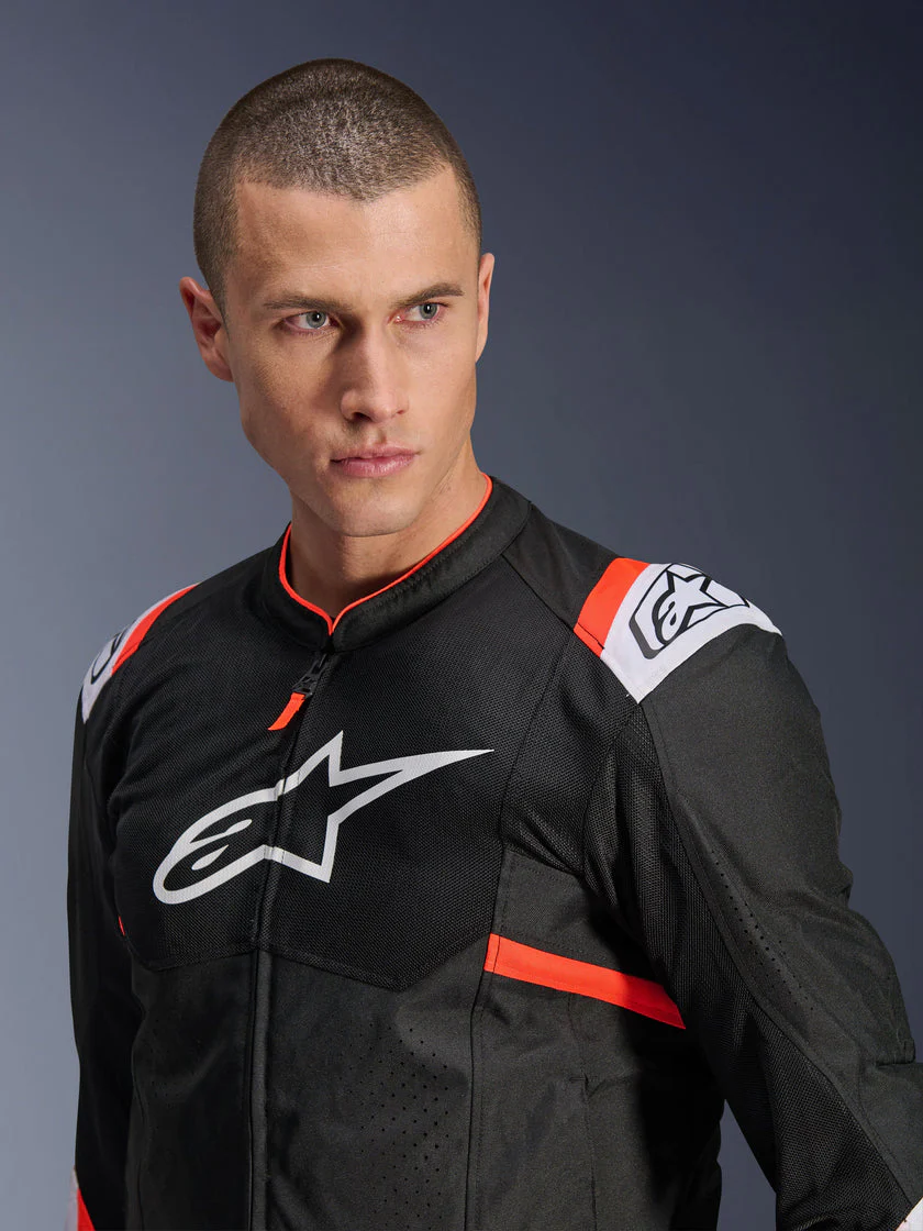 T-Sps Air V2 - Summer Riding Jacket (Black/Red/Fluo) - Image 6