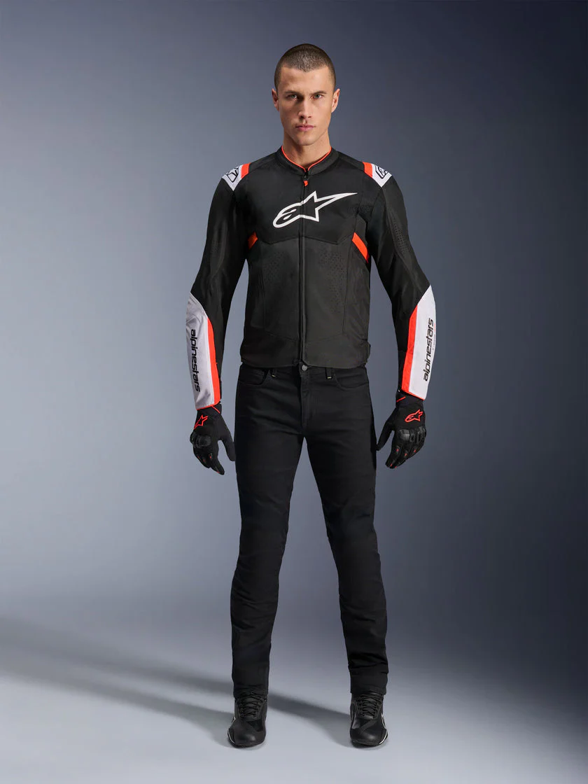 T-Sps Air V2 - Summer Riding Jacket (Black/Red/Fluo) - Image 7
