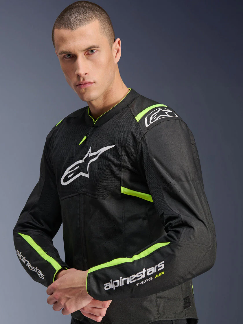 T-Sps Air V2 - Summer Riding Jacket (Black/Yellow/Fluo) - Image 4