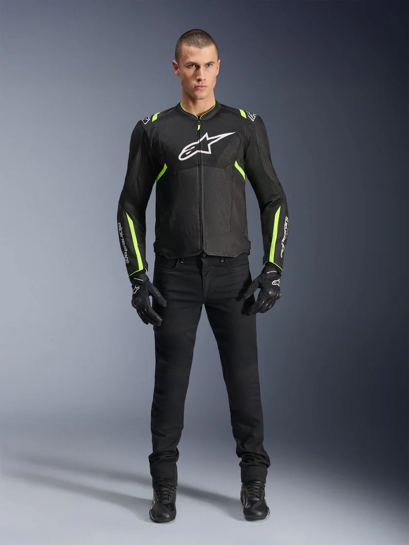 T-Sps Air V2 - Summer Riding Jacket (Black/Yellow/Fluo) - Image 5