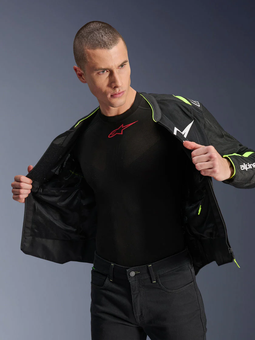 T-Sps Air V2 - Summer Riding Jacket (Black/Yellow/Fluo) - Image 6