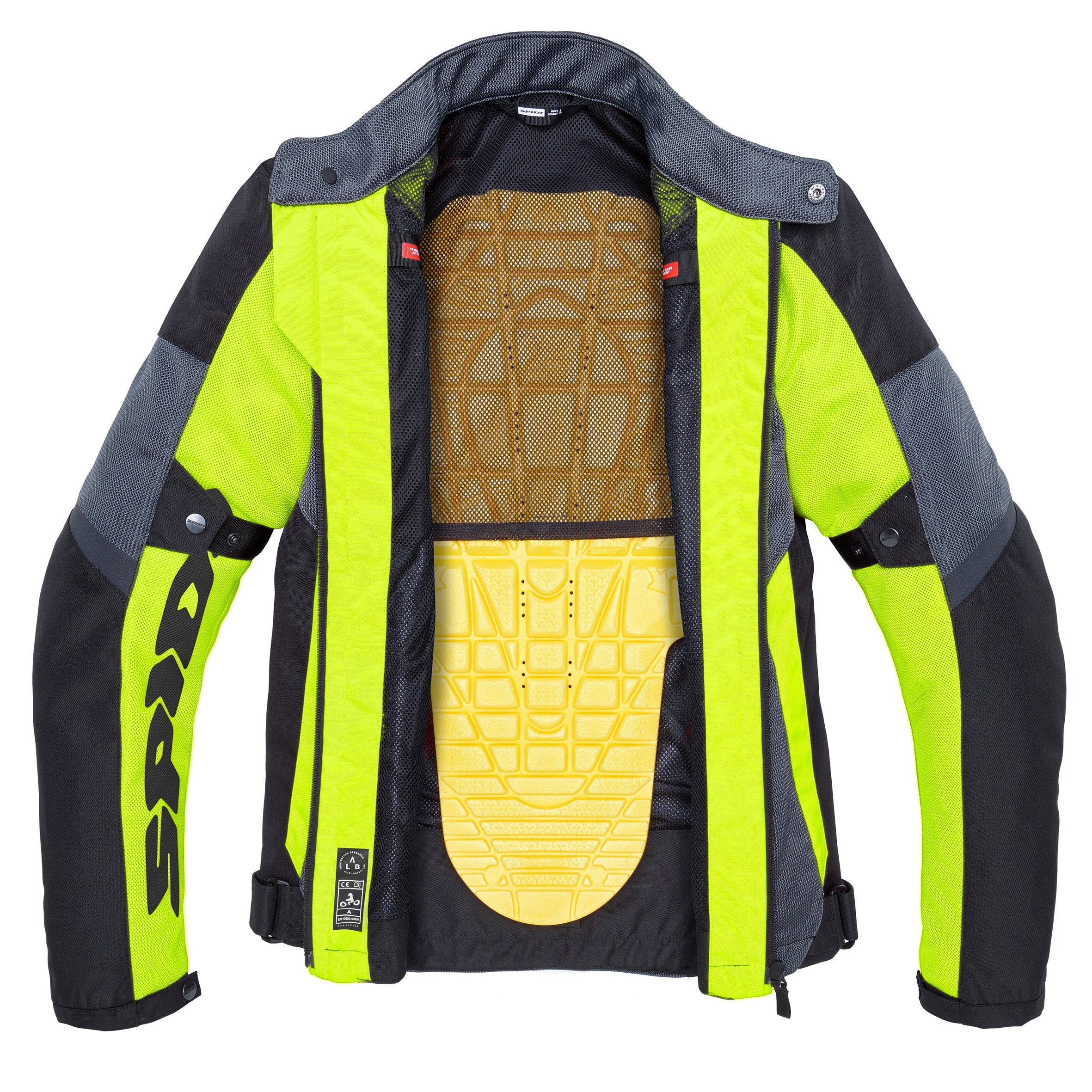 Tek Net - Summer Adventure Touring Jacket (Black/Yellow) - Image 4