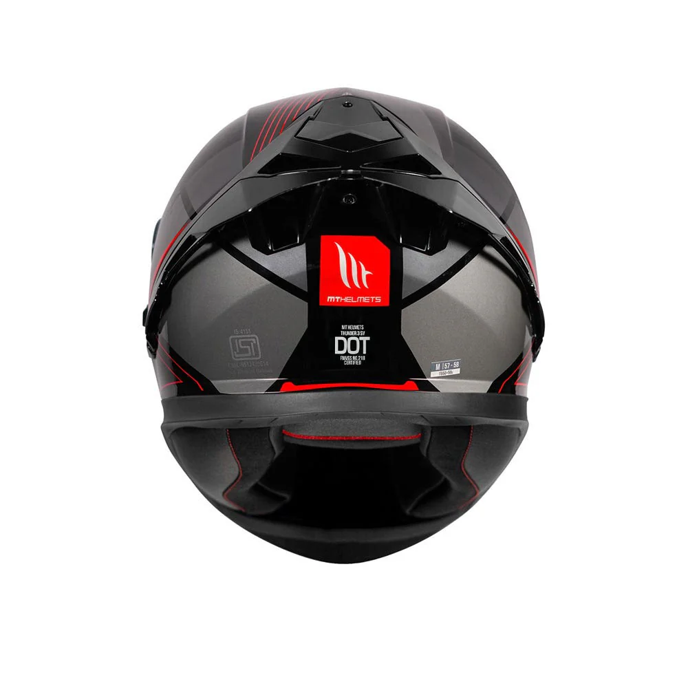 Thunder 3 Pro Enigma - Motorcycle Riding Helmet (Gloss Red) - Image 4