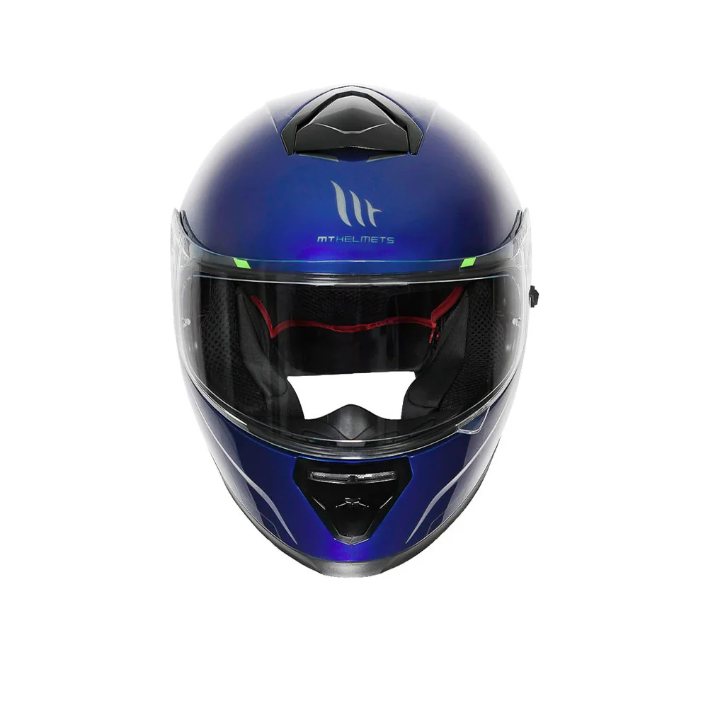 Thunder 3 Pro Solid - Motorcycle Riding Helmet (Gloss Blue) - Image 3