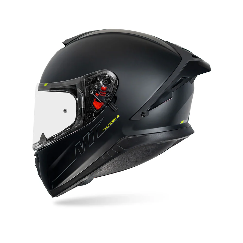 Thunder 3 Pro Solid - Motorcycle Riding Helmet (Matt Black)
