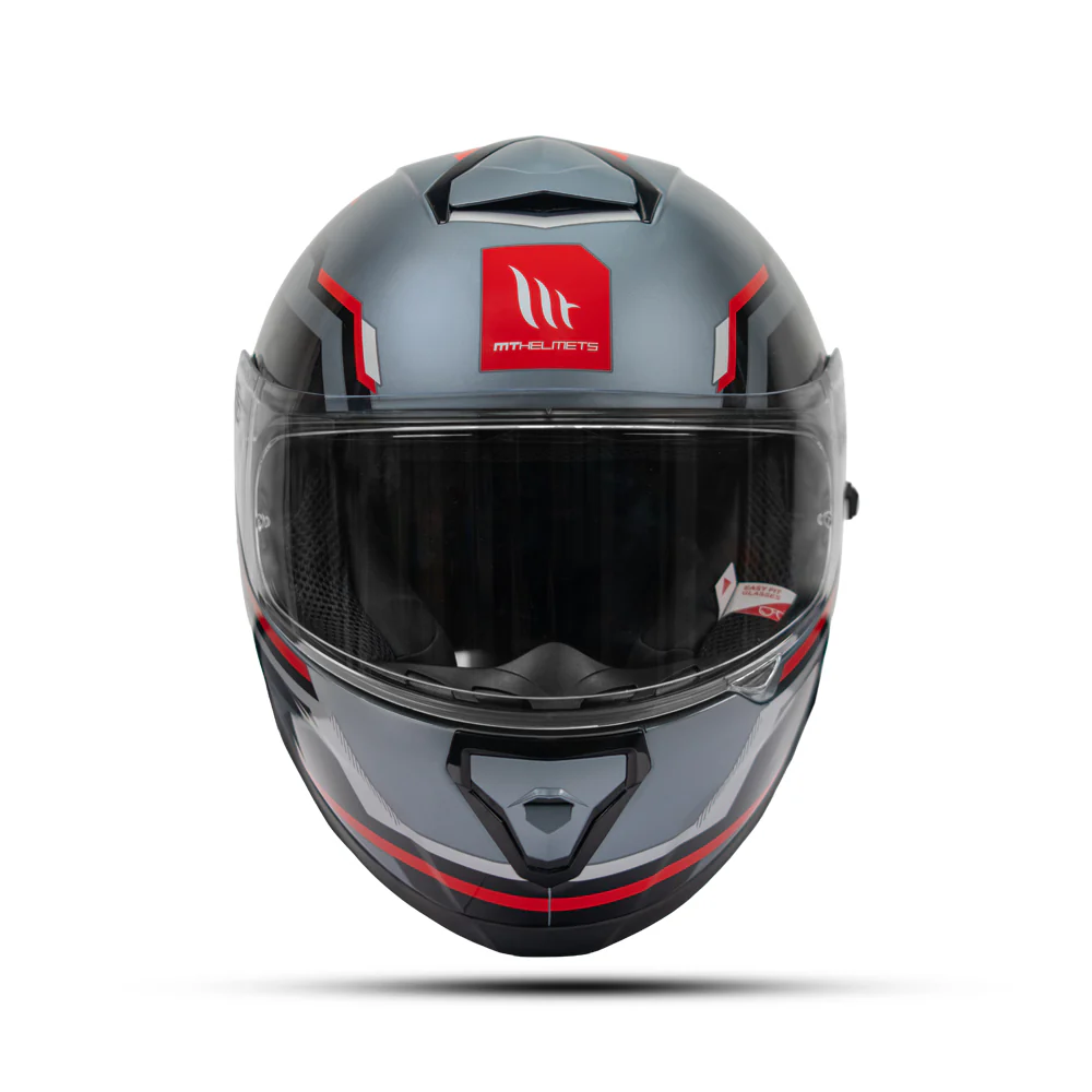 Thunder 3 Sv Pro Blaze C2 - Motorcycle Riding Helmet (Gloss Grey/Black/Red) - Image 4