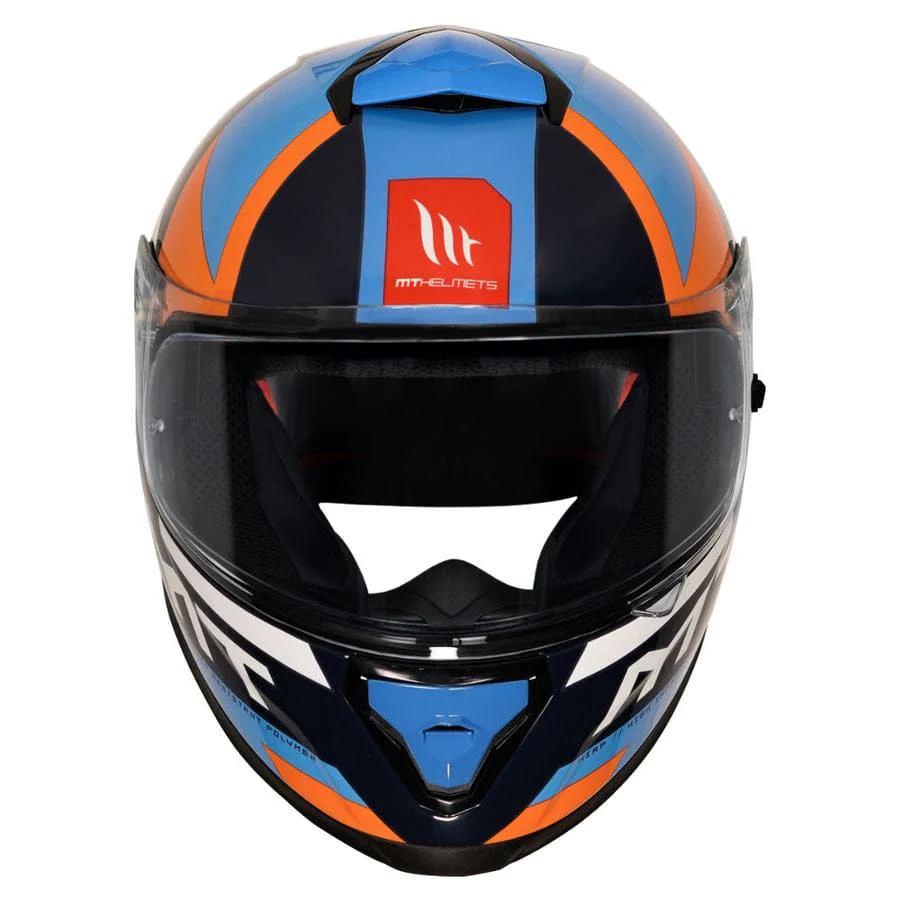 Thunder 3 SV Pro Calipso - Motorcycle Riding Helmet (Gloss Blue/Orange) - Image 3