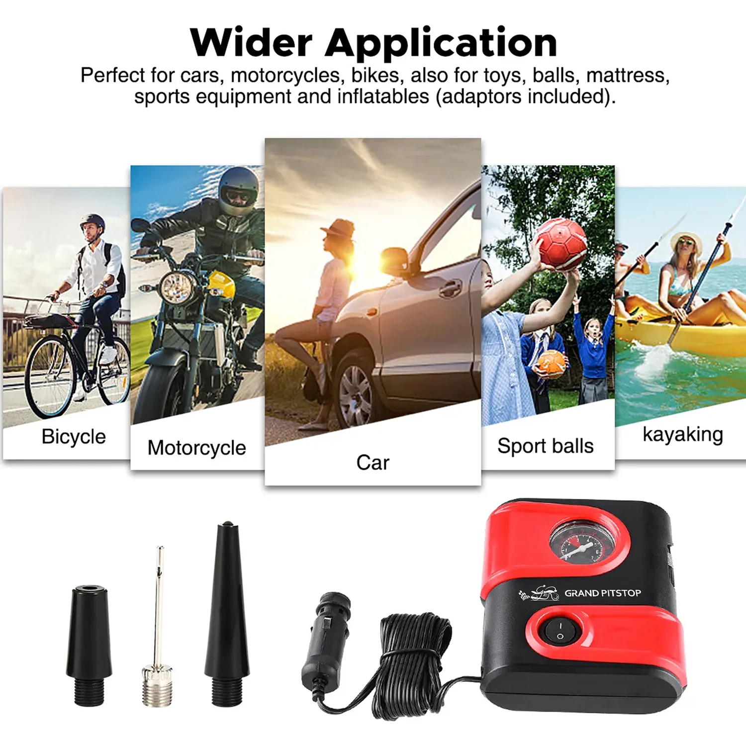 Tire Inflator Machine Dual Port for Car and Bike - Image 6