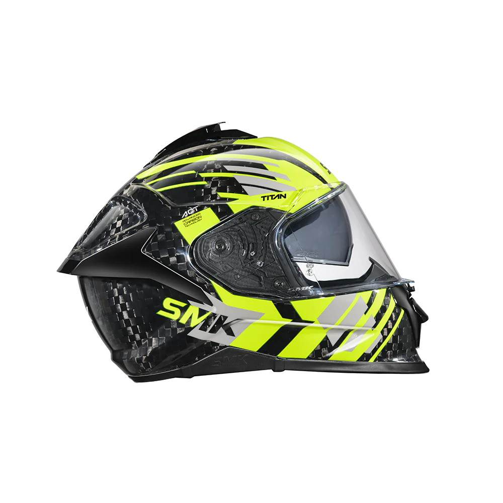 Titan Carbon T-Race GL246 - Motorcycle Riding Helmet (Black) - Image 2