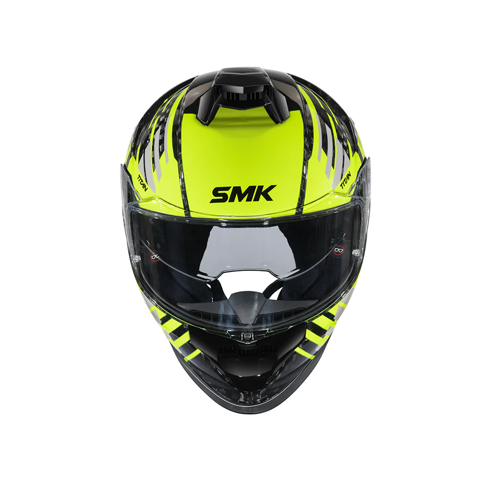 Titan Carbon T-Race GL246 - Motorcycle Riding Helmet (Black) - Image 4
