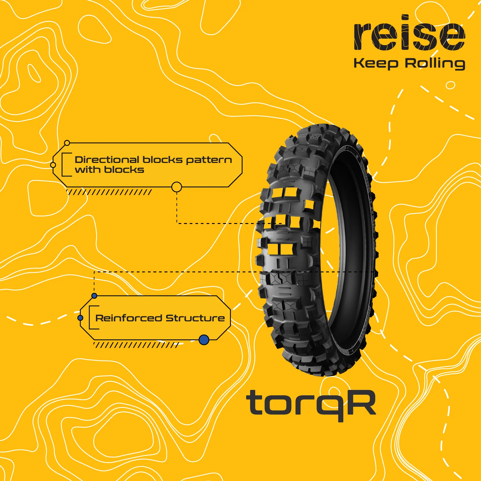 torqR 01 150/70-17 69P Rear Tubeless Tyre (2024) - Image 5
