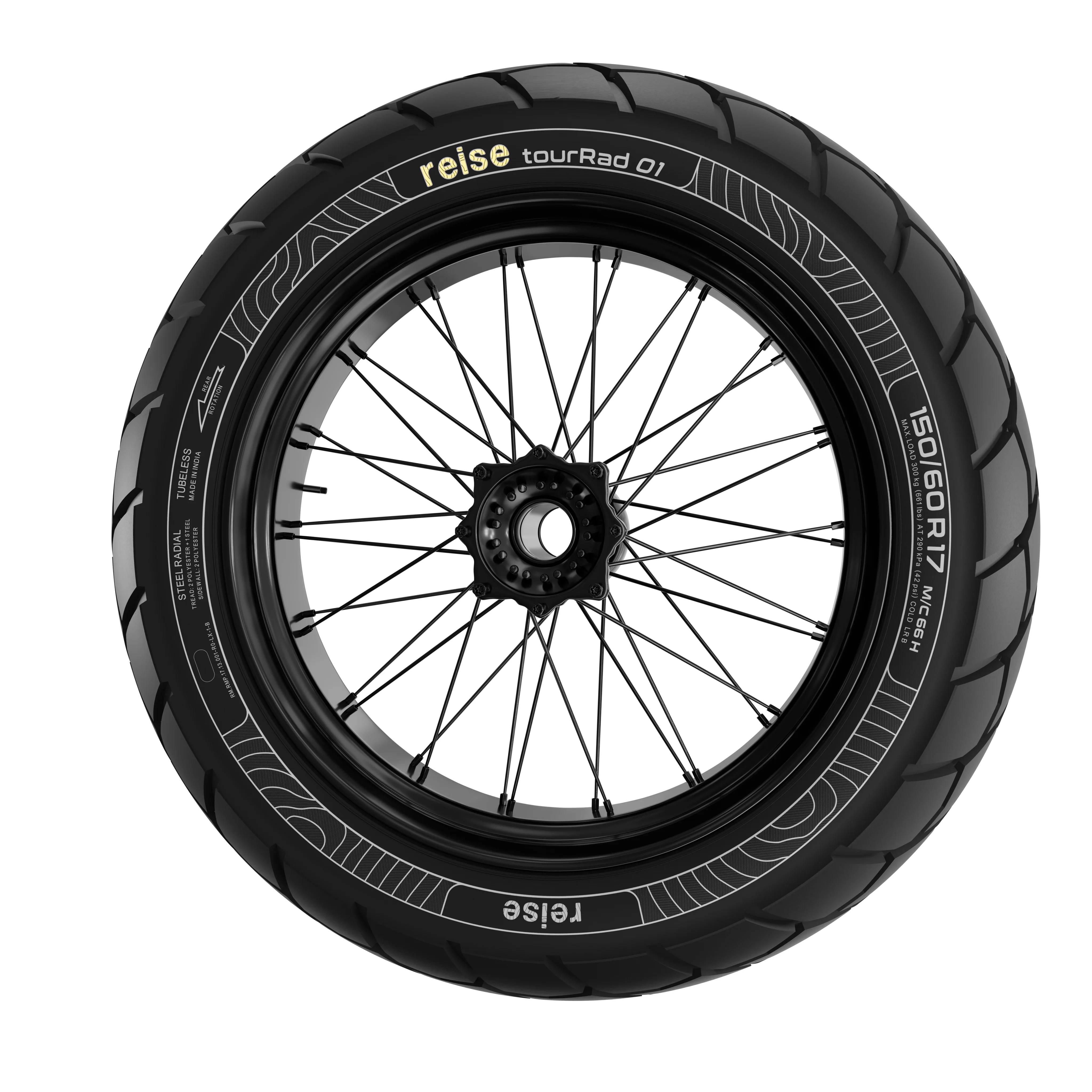 tourRad 01 150/60R17 66H Rear Tubeless Tyre - Image 2