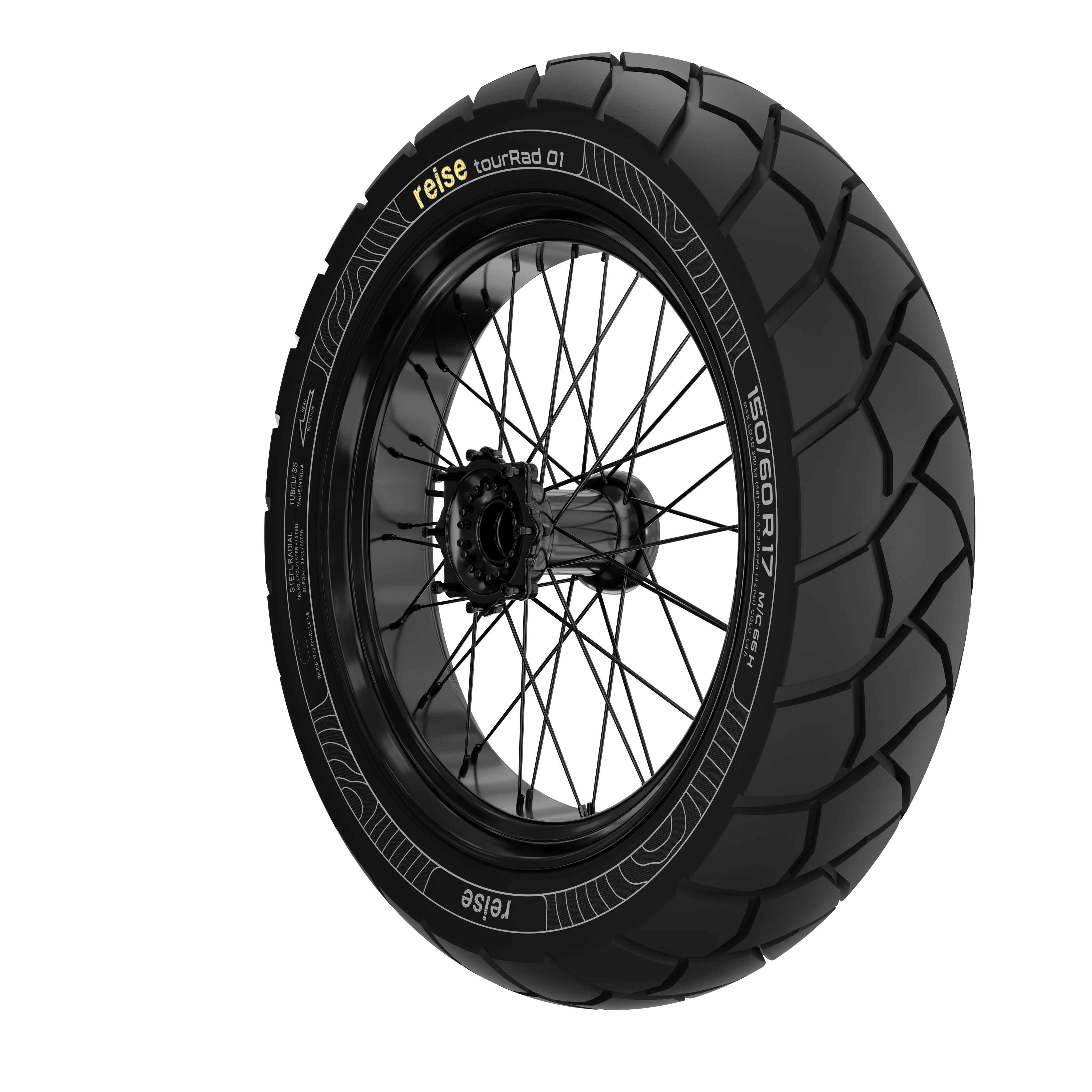 tourRad 01 150/60R17 66H Rear Tubeless Tyre - Image 4