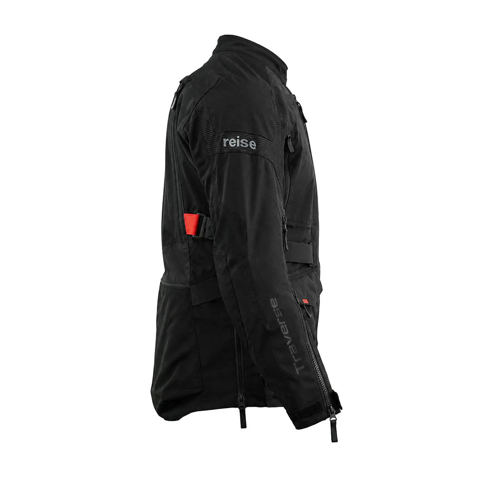 Traverse - Motorcycle Adventure Touring Jacket (Black) - Image 2