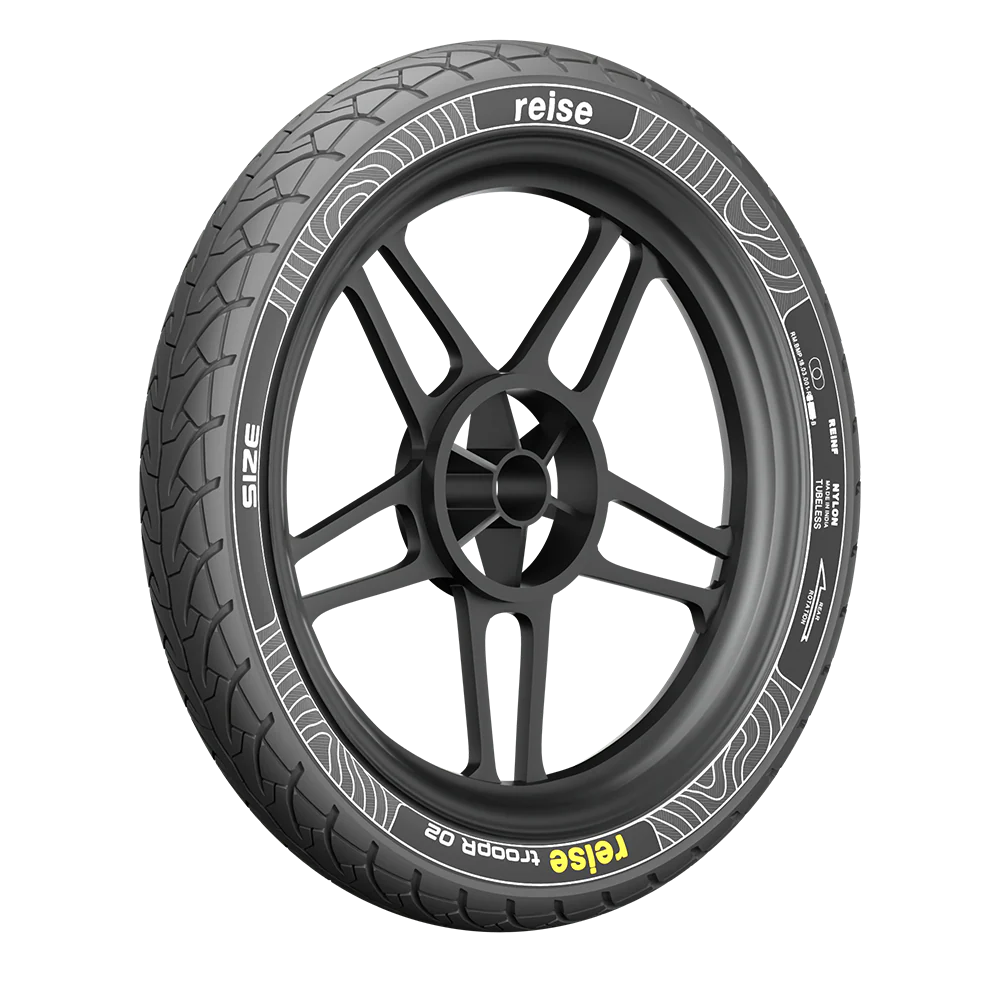 troopR 02  80/100-18 47P Front Tubeless Tyre