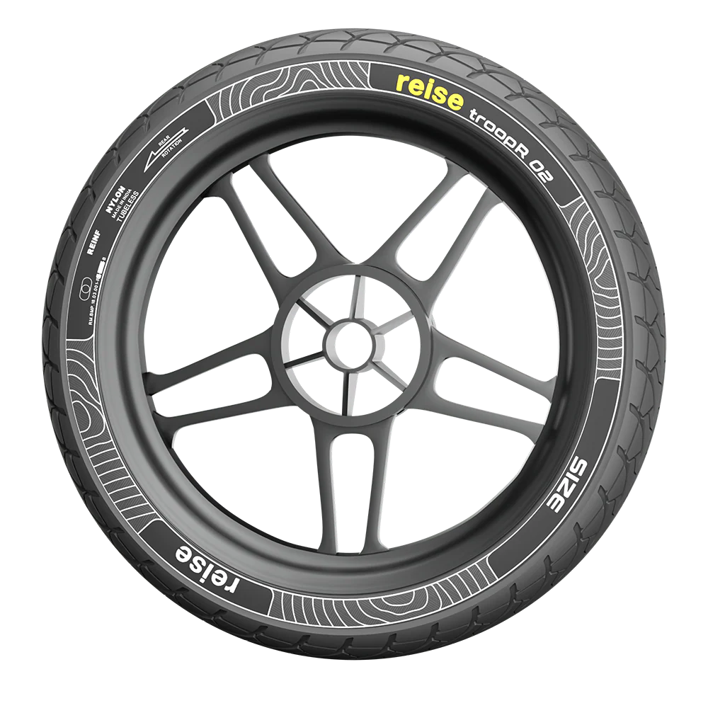 troopR 02  80/100-18 47P Front Tubeless Tyre - Image 4