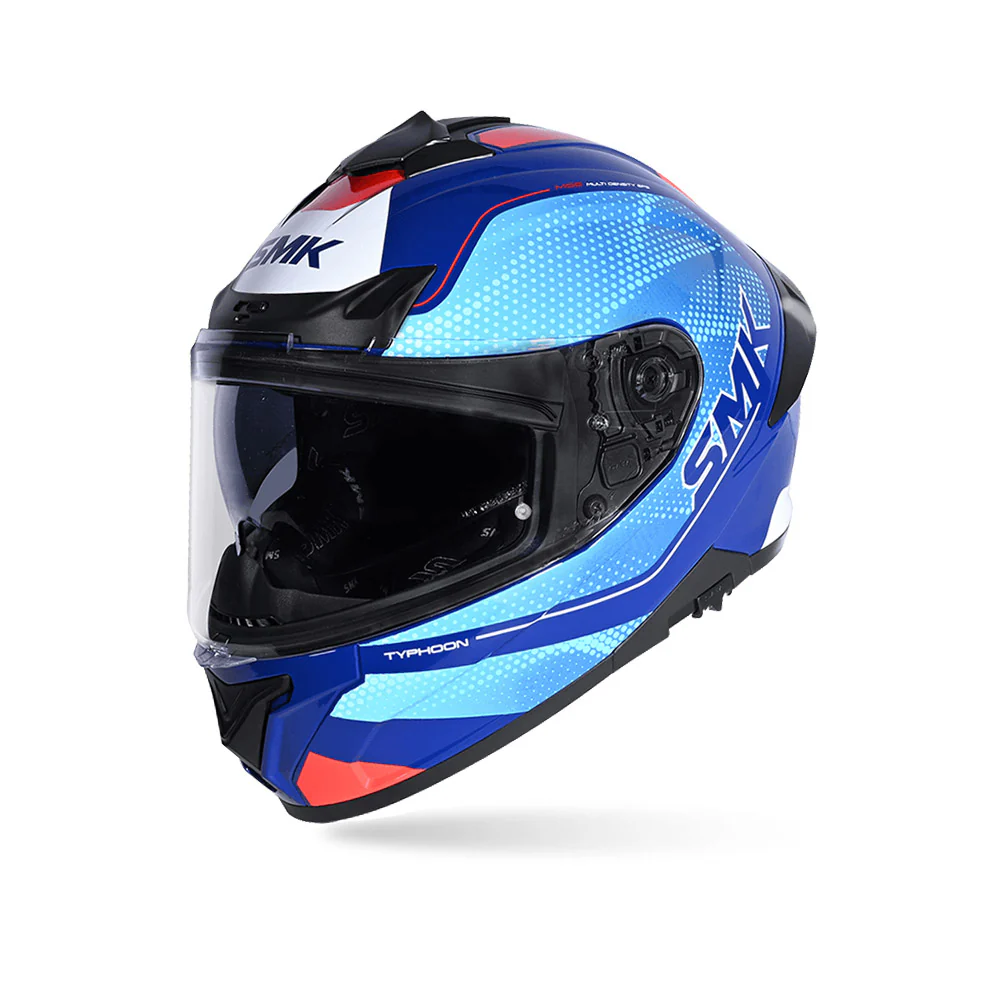 Typhoon Mystic - Motorcycle Riding Helmet (Gloss Blue)