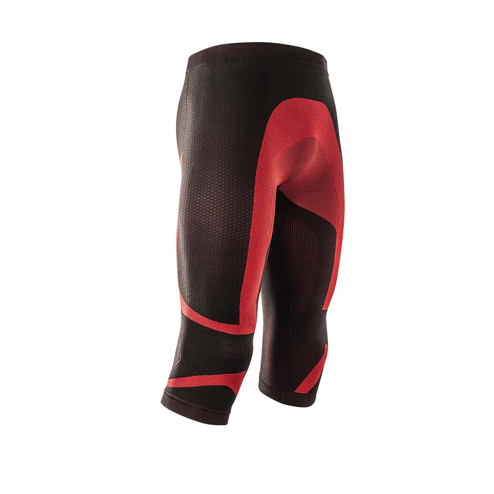 X Body 3/4 Underwear - Summer Pants with Dryarn Fabric (Black/Red) - Image 3