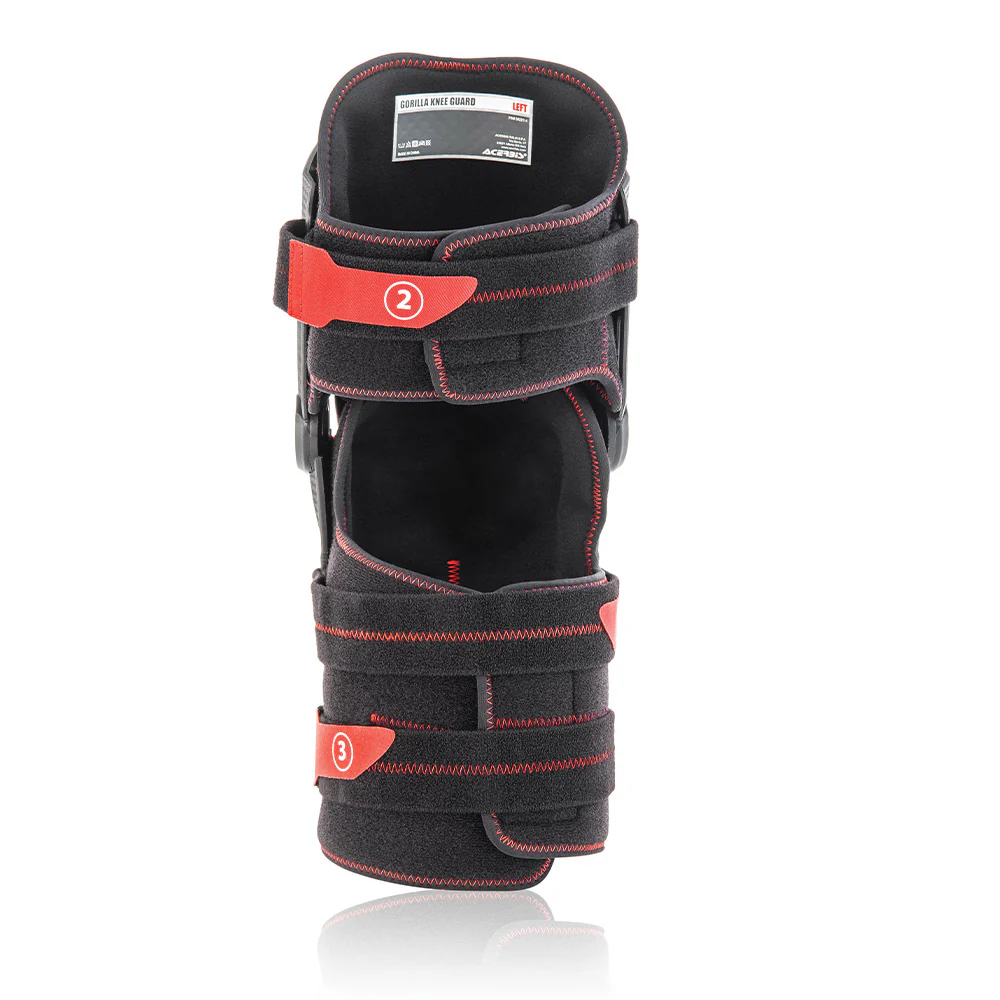 Gorilla - Universal Knee Pad for Motorcyclists (Black/Red) - Image 3
