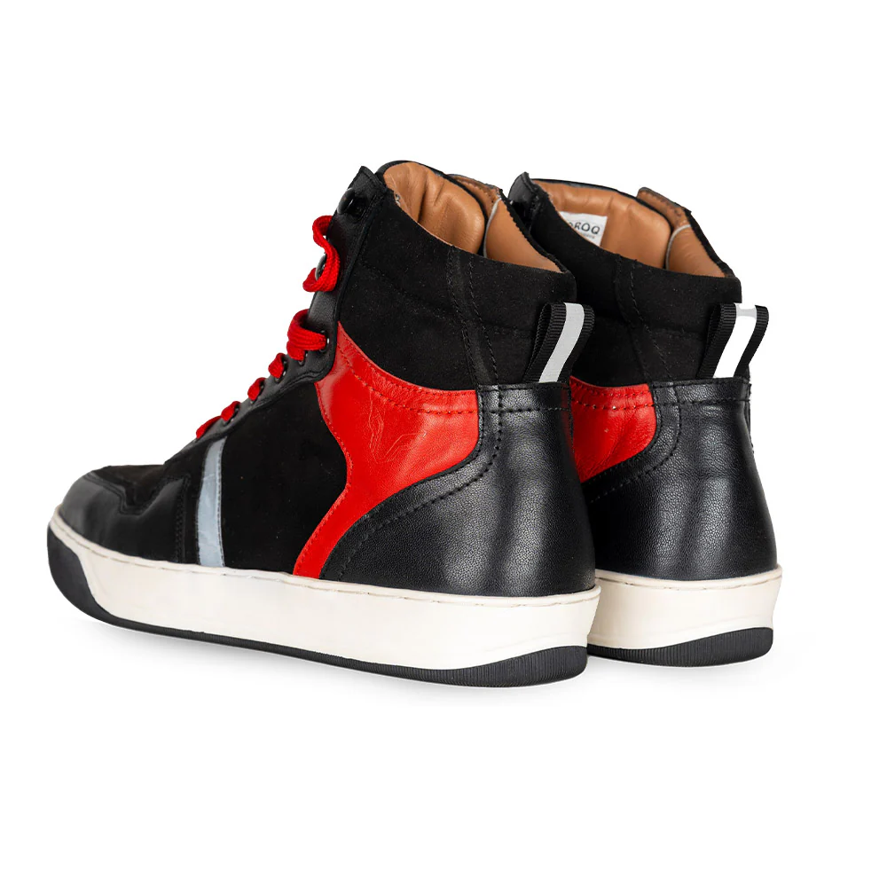Urbane - Motorcycle Riding Sneakers (Black/Red) - Image 4