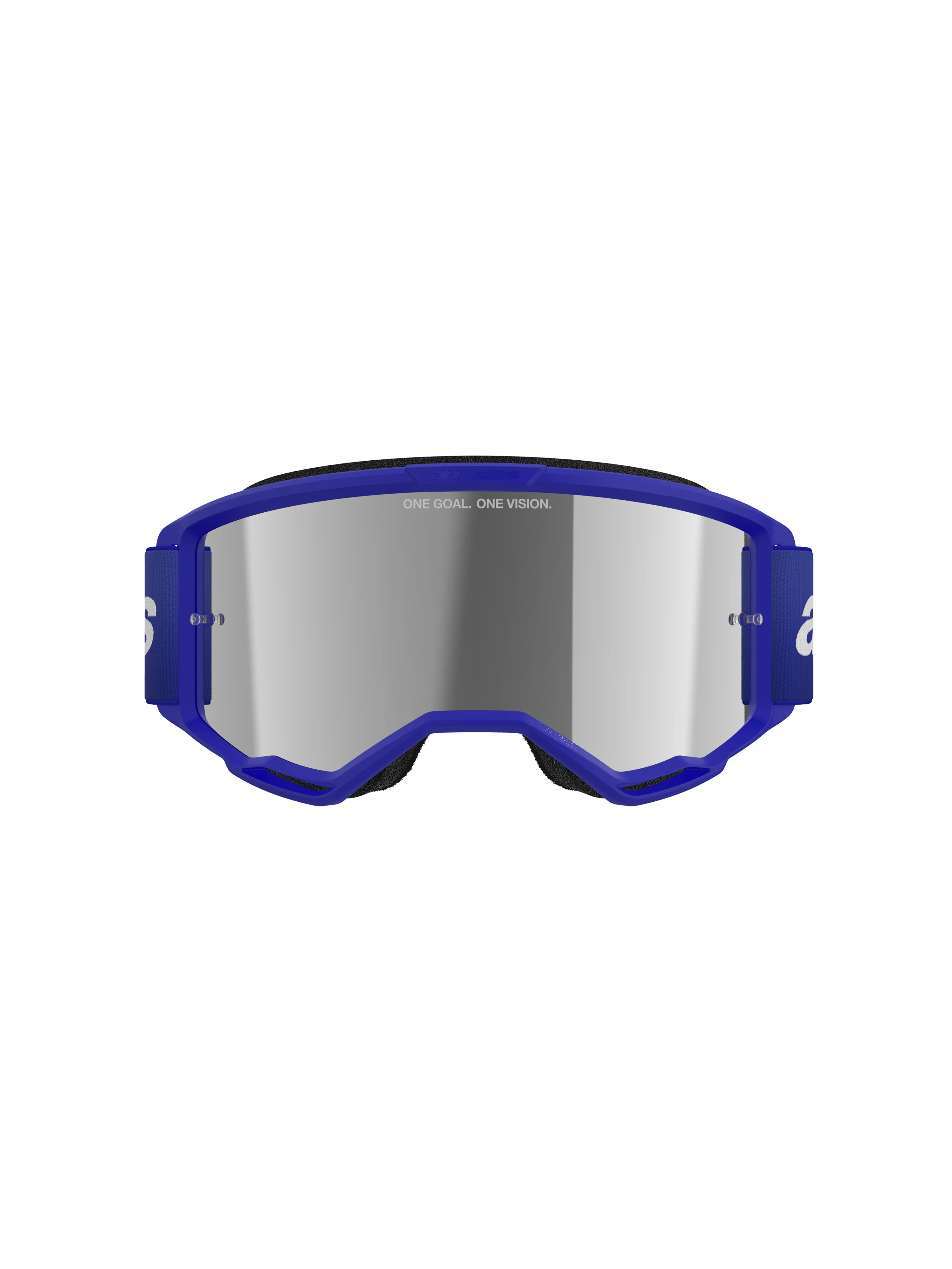 Vision 3 Wordmark - Motocross Goggles (Blue)