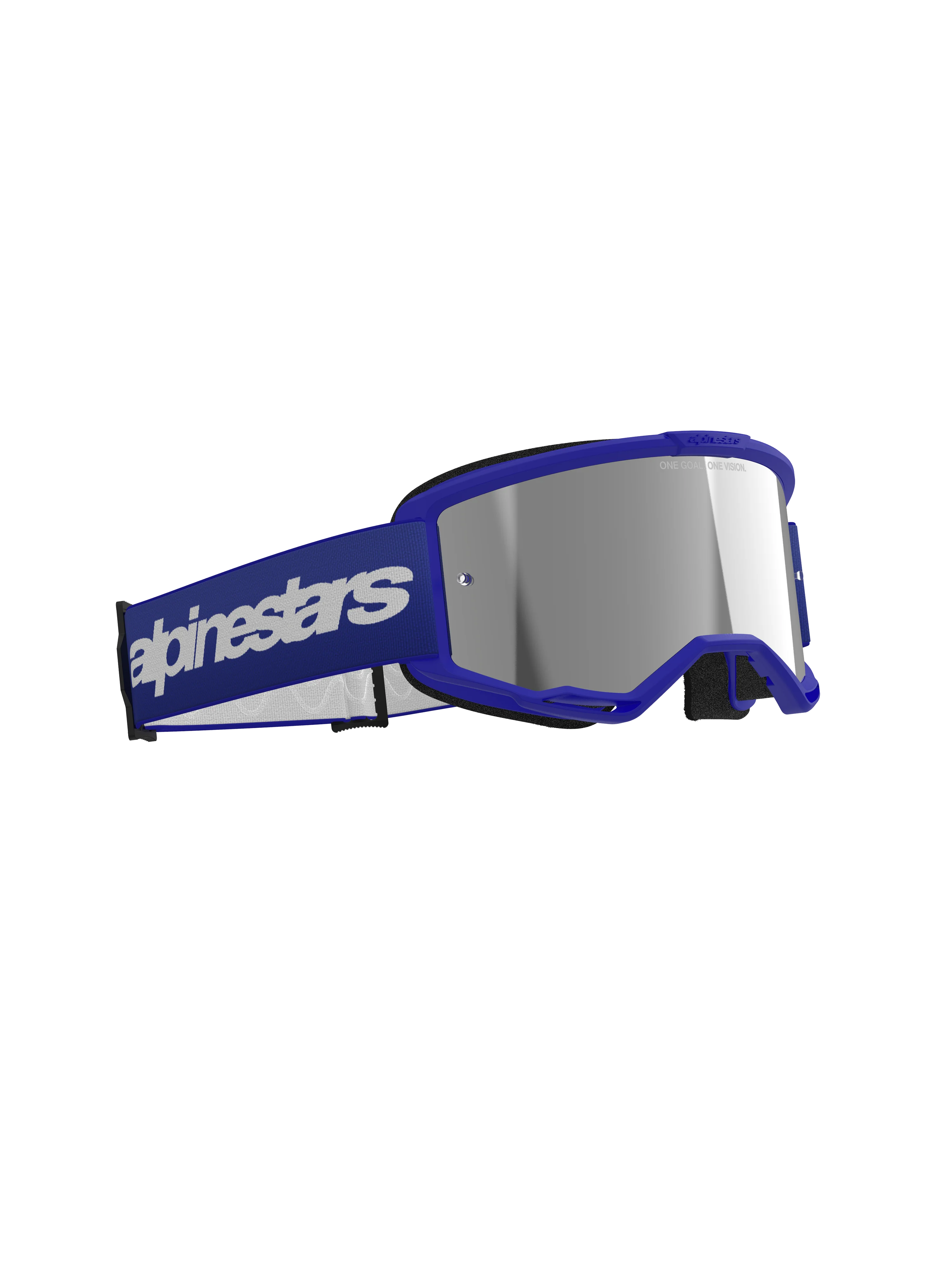 Vision 3 Wordmark - Motocross Goggles (Blue) - Image 2