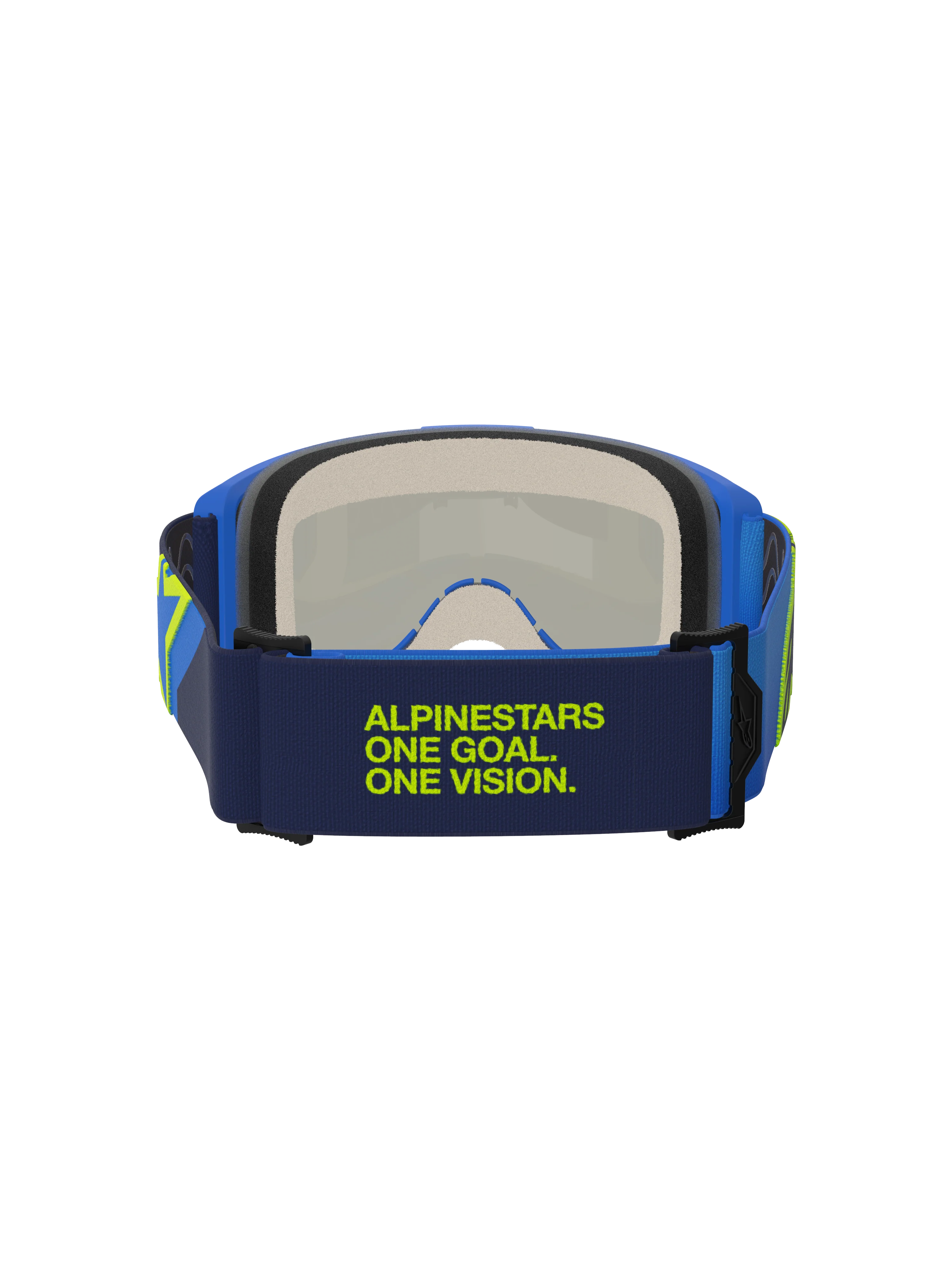 Vision 5 Corp - Motocross Goggles (Blue/Yellow Fluo) - Image 4