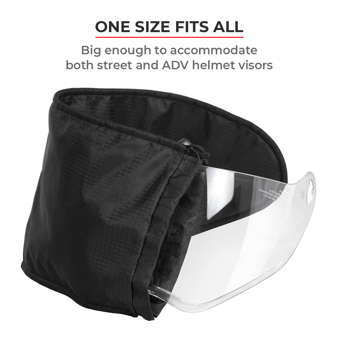 Motorcycle Helmet Visor Sleeves (Grey) - Image 4
