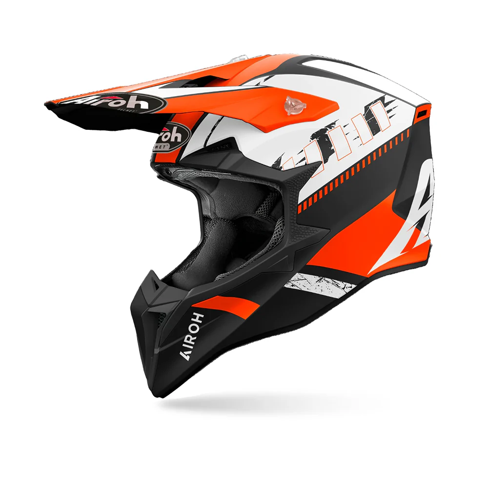 Wraaap Feel - Off Road Riding Helmet (Matt Orange)