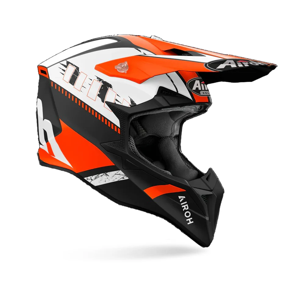 Wraaap Feel - Off Road Riding Helmet (Matt Orange) - Image 2